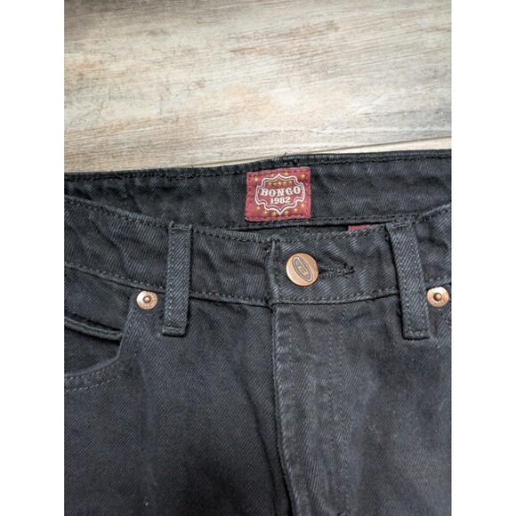 Bongo Jeans Women's 6 Black Flare Leg 32" Inseam Tall Long - Picture 3 of 6